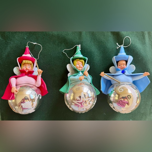 Disney Sleeping Beauty Rare 1990’s Fairies - Flora Fauna & Merryweather